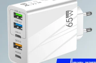Oferta de Cargador múltiple 65W GaN – QC3 – PD3 a 3.99€