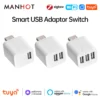 Oferta de Relé USB de 1,2 y 3 tomas Zigbee Tuya Smart Life a 6.39€