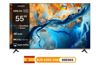Oferta de XIAOMI S MINI 55 144Hz QD-Mini LED Dolby Vision ® QI, Dolby Atmos ® a 427.44€