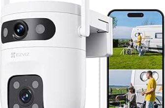 Oferta de EZVIZ C9C Cámara de Vigilancia Exterior 2K con Doble Lente, Cobertura 360°, IA, Alexa a 89.99€