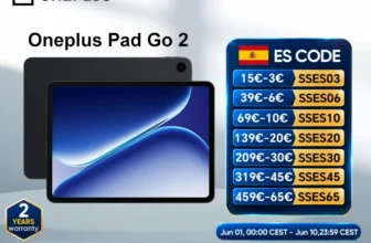 Oferta de Versión Global Oneplus Pad Go 2 Tablet 10050mAh 5G 12.1 pulgadas 2.8k 120Hz Pantalla a 179.79€