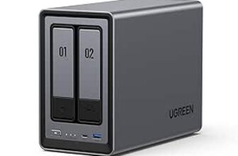 Oferta de UGREEN NASync DXP2800, NAS de Escritorio de 2 bahías, CPU Intel N100 de Cuatro núcleos, 8 GB de RAM DDR5 a 369.99€