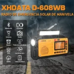 Oferta de Radio de emergencias XHDATA D-608WB Bluetooth Solar a 44.19€