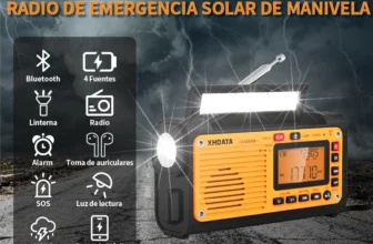 Oferta de Radio de emergencias XHDATA D-608WB Bluetooth Solar a 44.19€