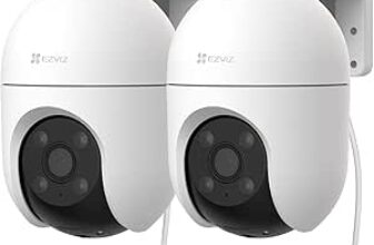 Oferta de EZVIZ 2PCS Cámara Vigilancia WiFi Exterior 360°, 1080P, AI Detección de Personas a 69.99€