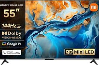 Oferta de XIAOMI TV S Mini 55, Diseño sin Bordes, Google TV QD-Mini LED, 1200 nits, 4K, Gaming, Dolby Vision a 434.99€