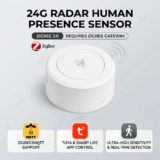 Oferta de Sensor Radar Zigbee 24G Detector Movimiento Tuya Z2M a 4.15€