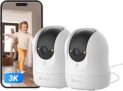 Oferta de EZVIZ C6N G1 3K(2-Pack) Cámara Vigilancia WiFi Interior 360° con Visión Nocturna a 69.99€