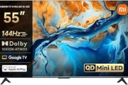 Oferta de XIAOMI TV S Mini 55, Diseño sin Bordes, Google TV QD-Mini LED, 1200 nits, 4K, Gaming, Dolby Vision a 434.99€