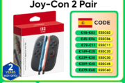 Oferta de Nintendo Switch 2 Joy-Con 2 pares Azul claro/Rojo claro Compatible con NS2 a 63.6€