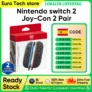 Oferta de Nintendo Switch 2 Joy-Con 2 pares Azul claro/Rojo claro Compatible con NS2 a 63.6€